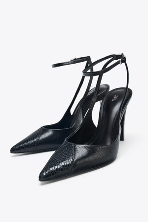 LEATHER HIGH-HEEL SHOES
