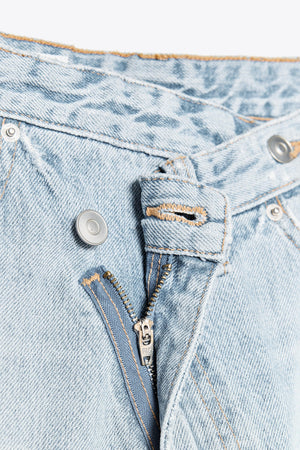 TRF WIDE-LEG HIGH-WAIST JEANS WITH WRAPAROUND WAIST