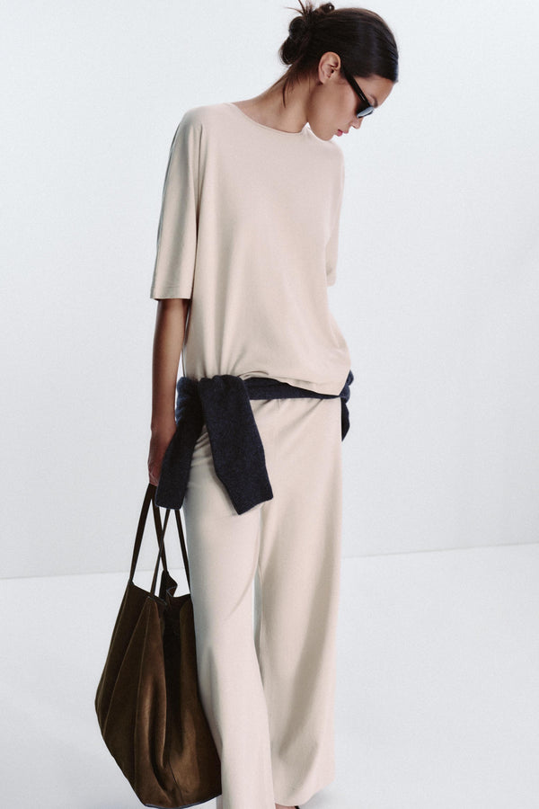 OVERSIZED TEXTURED T-SHIRT