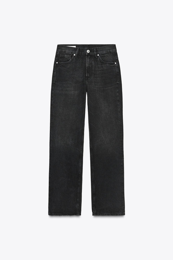 STRAIGHT LOW-RISE JEANS