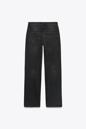 STRAIGHT LOW-RISE JEANS