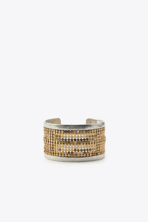 CONTRAST MESH METAL BRACELET