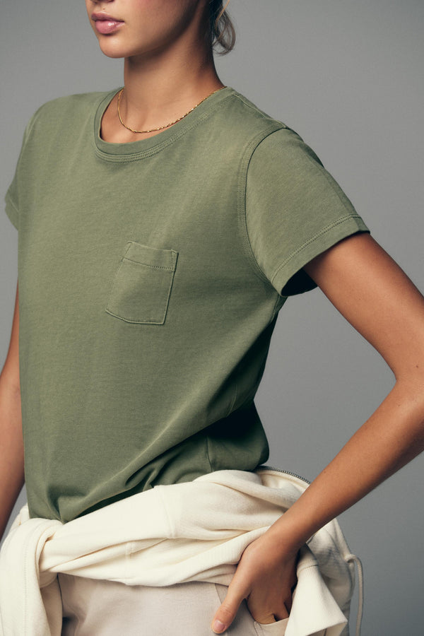 WASHED T-SHIRT WITH POCKET