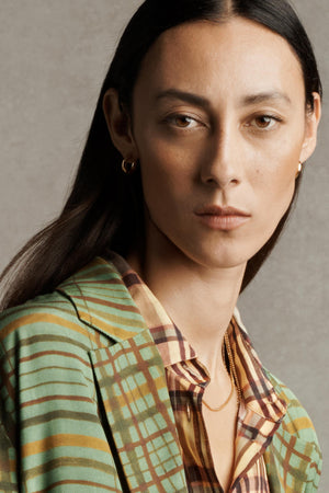 ZW COLLECTION FLOWY CHECK BLAZER