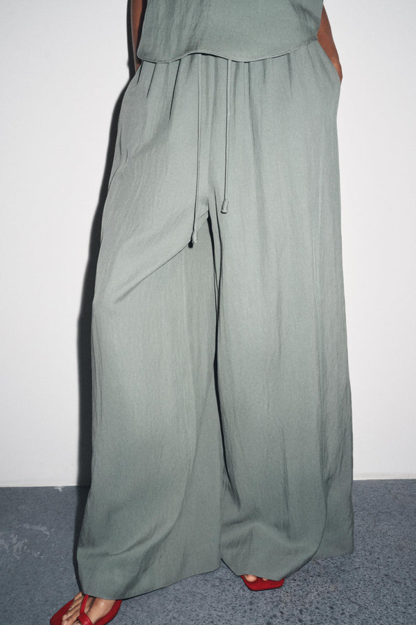 FLOWING PYJAMA TROUSERS