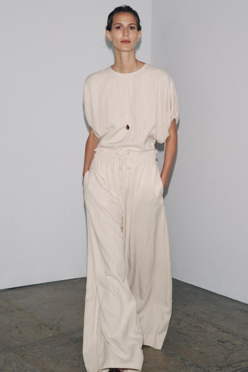 FLOWING PYJAMA TROUSERS