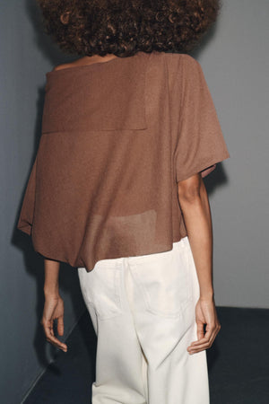 PLAIN KNIT LAYERED TOP