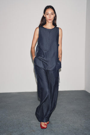 CROSSOVER DENIM TROUSERS