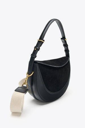 LEATHER FLAP CROSSBODY BAG