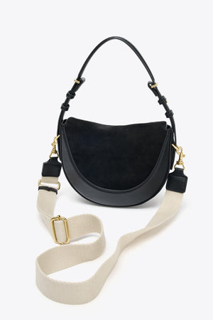 LEATHER FLAP CROSSBODY BAG